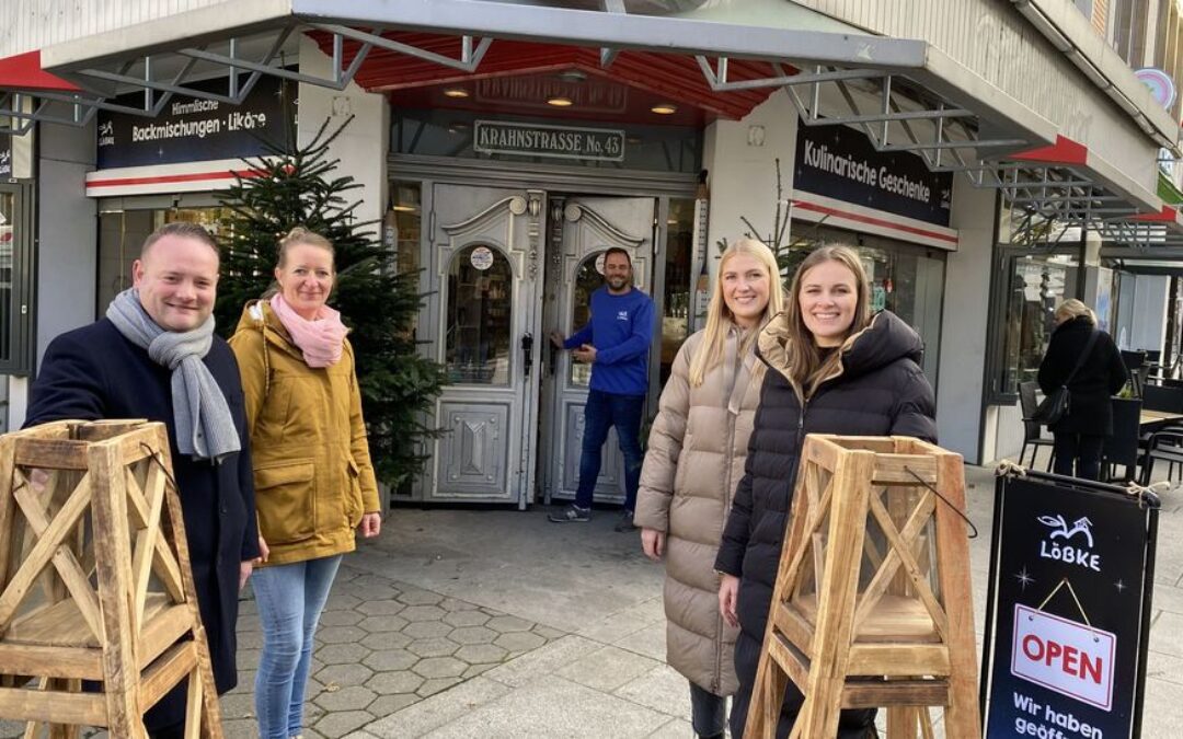Weihnachtlicher Pop-Up-Store vom Hof Löbke in der Krahnstraße