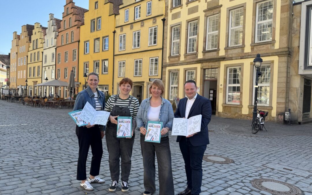 Osnabrück zum Ausmalen – Neues Malbuch für Kinder bringt die Stadt auf kreative Weise näher