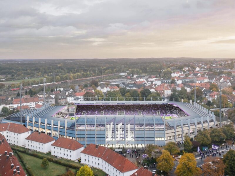 Sanierung des Stadions an der Bremer Brücke: Verga­be­ver­fahren beginnt im Sommer, Baustart für Mai 2027 angestrebt